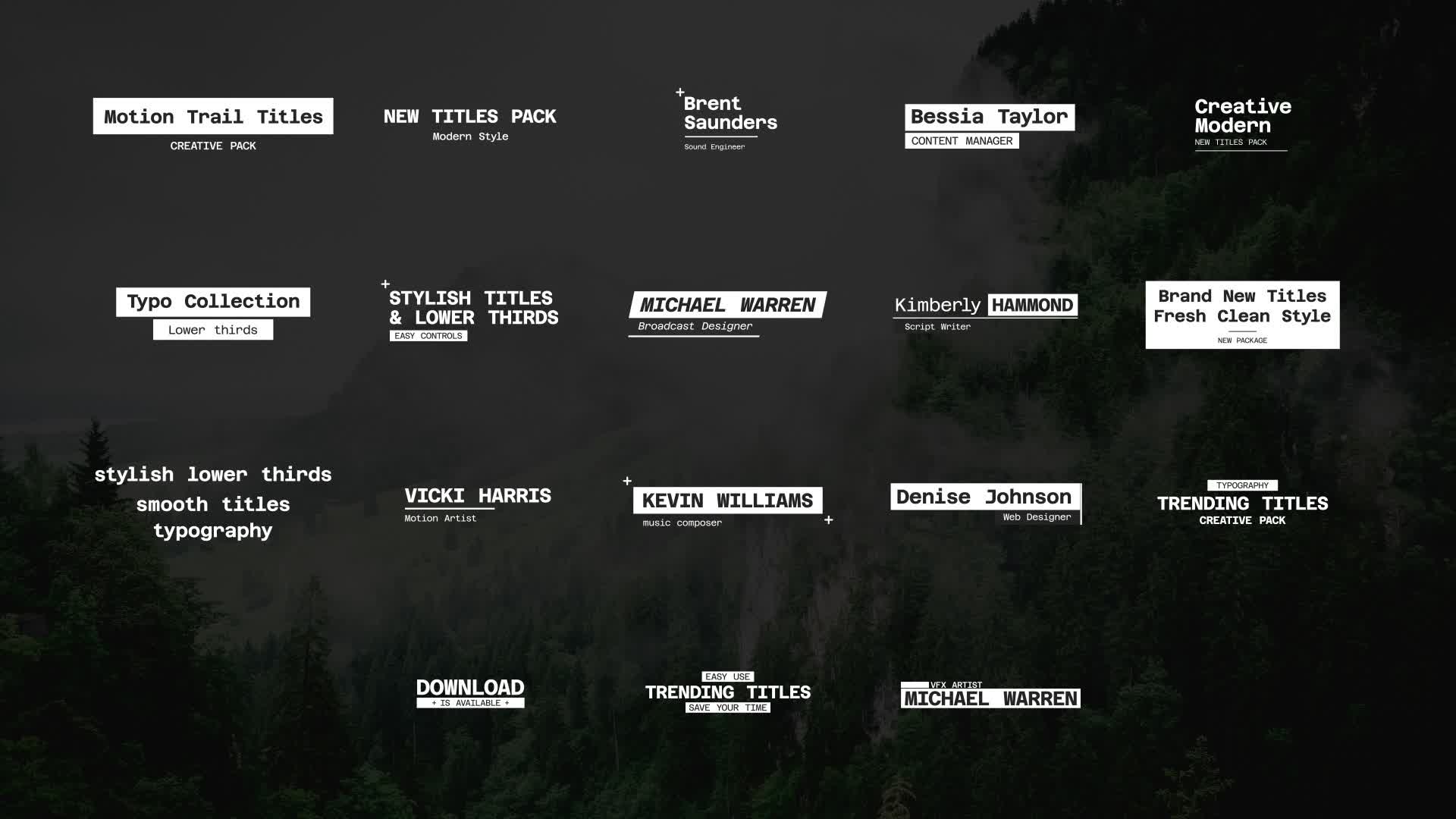 Motion Trail Titles