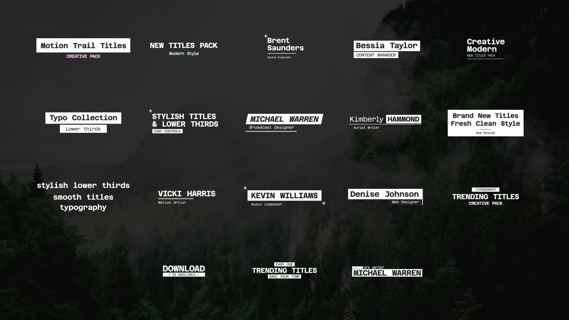 Motion Trail Titles