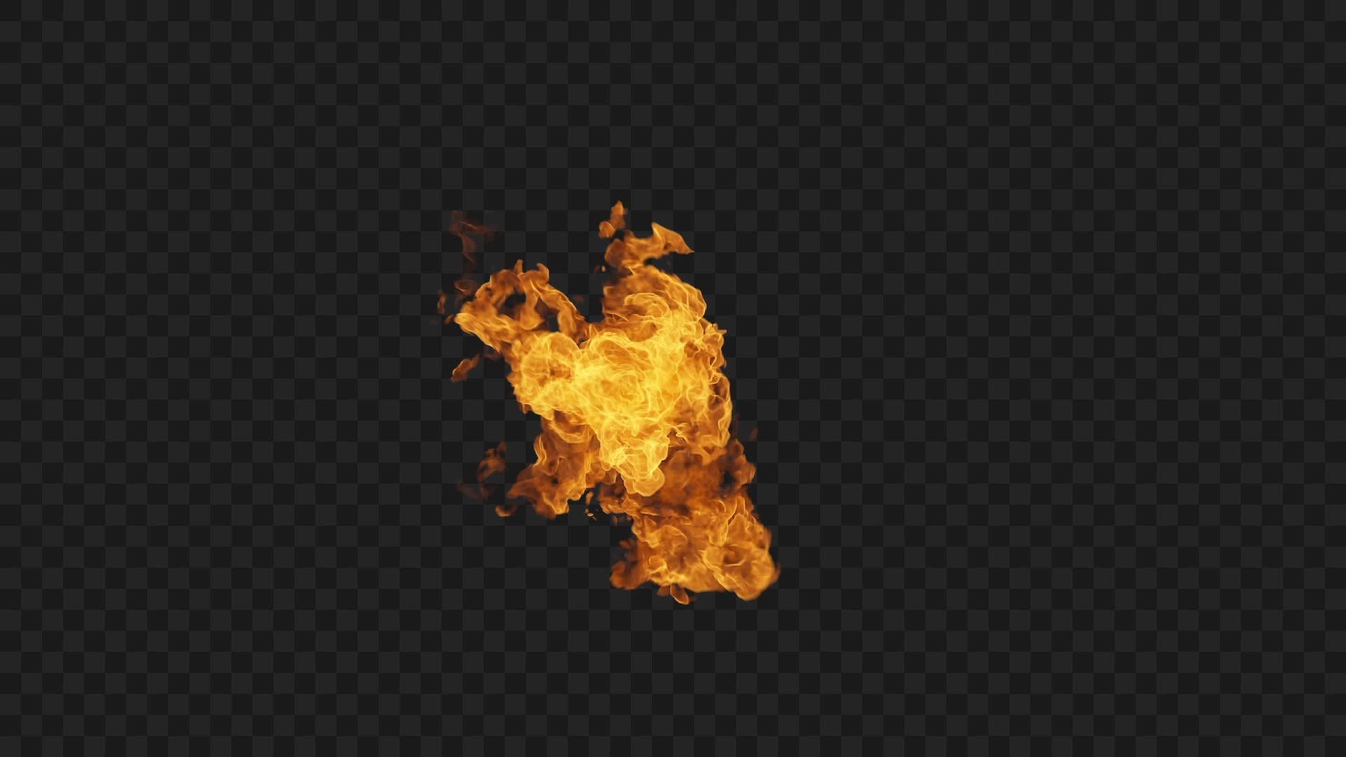 Movie-Style Fireball Blaze on Alpha