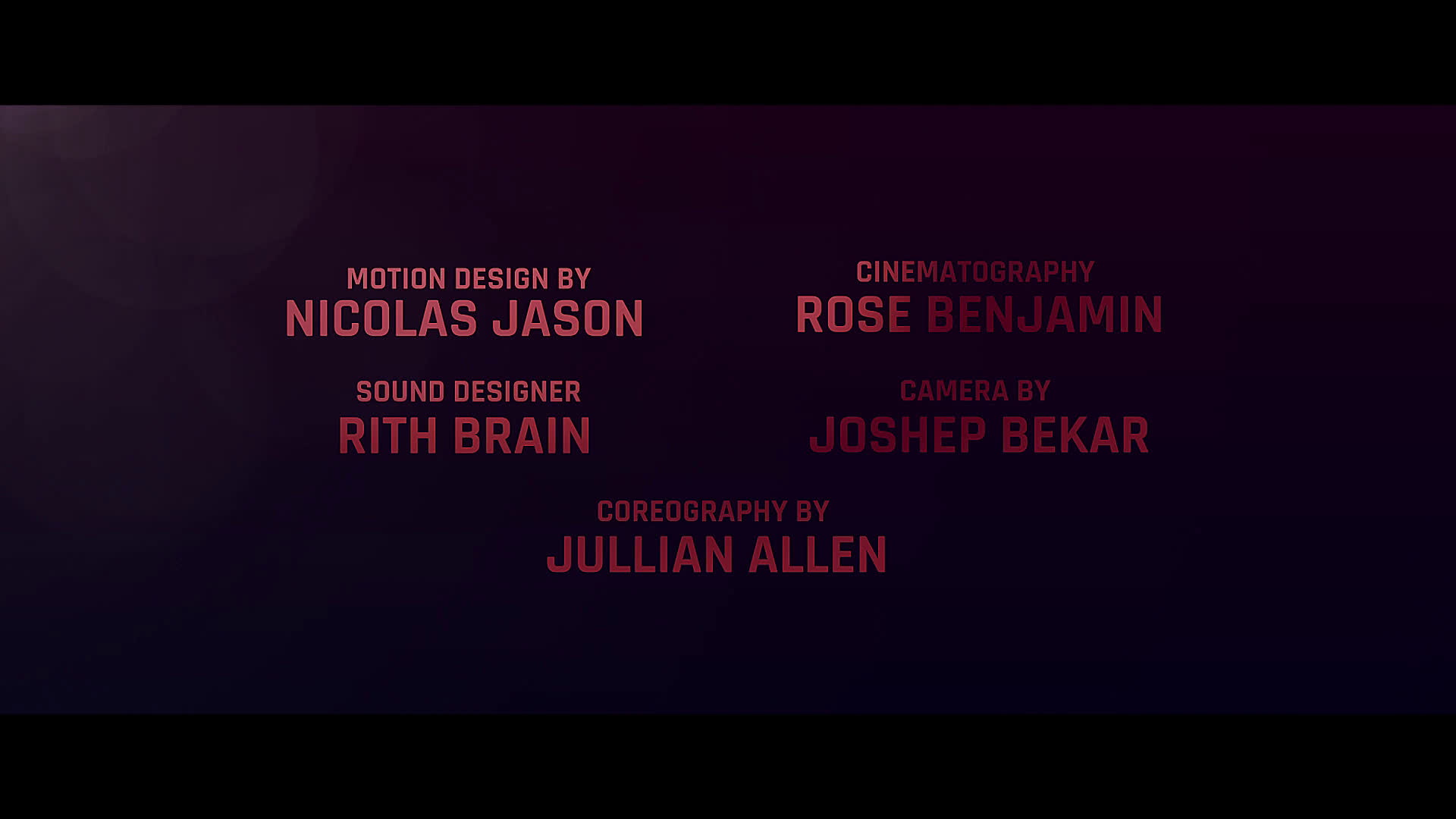 Movie Credit Presets Simple
