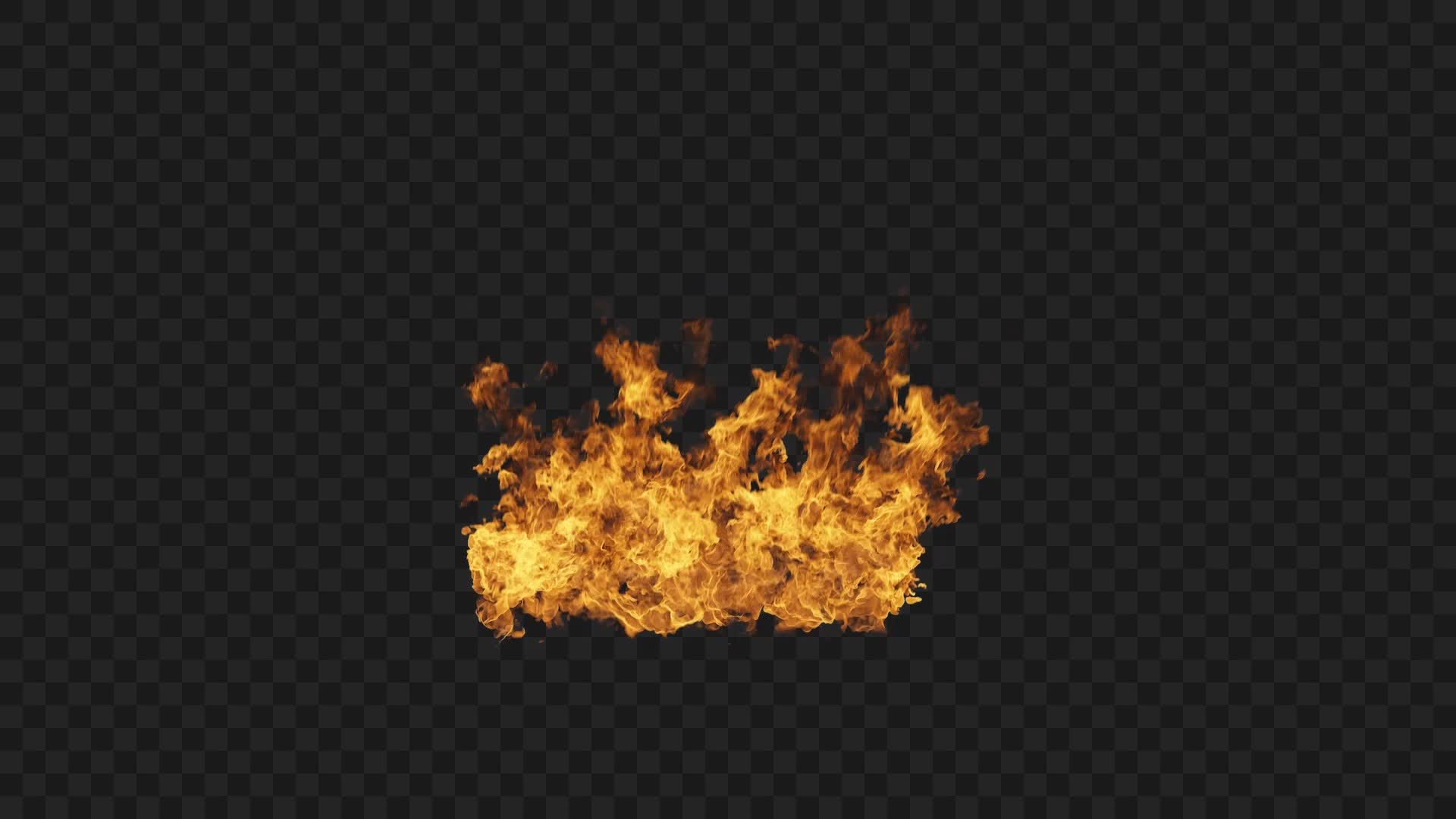 Movie Top View Fire VFX on Alpha
