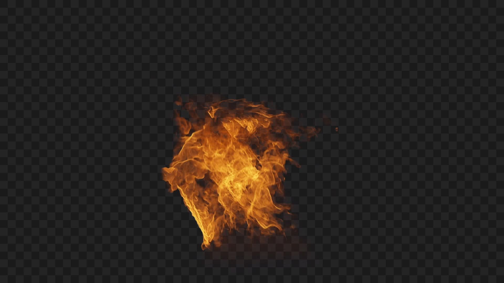 Movie Wall Fire VFX on Alpha