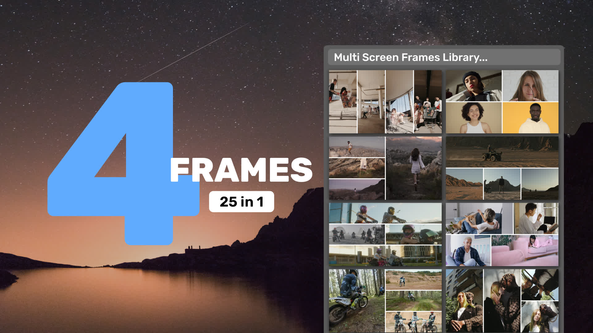 Multi Screen Frames Library Four