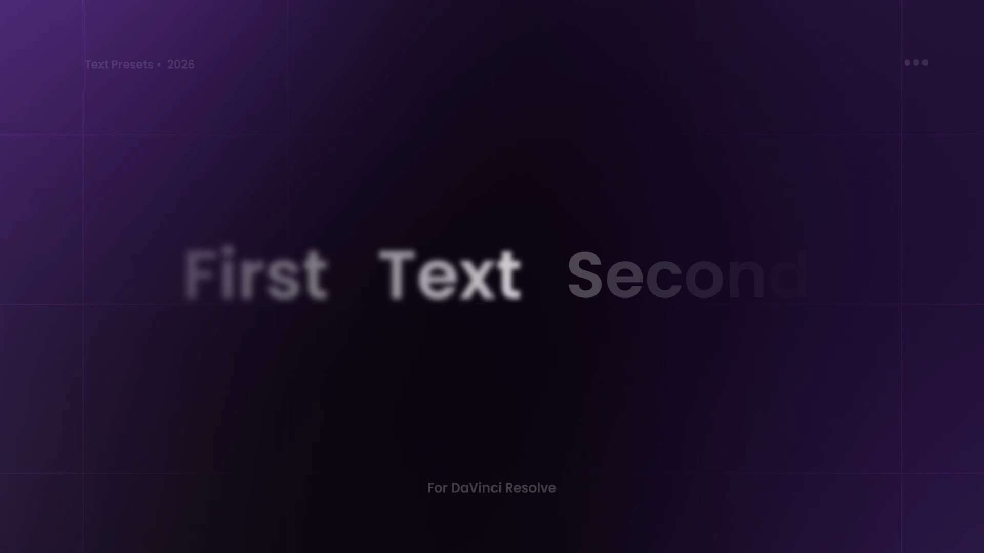 Multi Text Slide Preset
