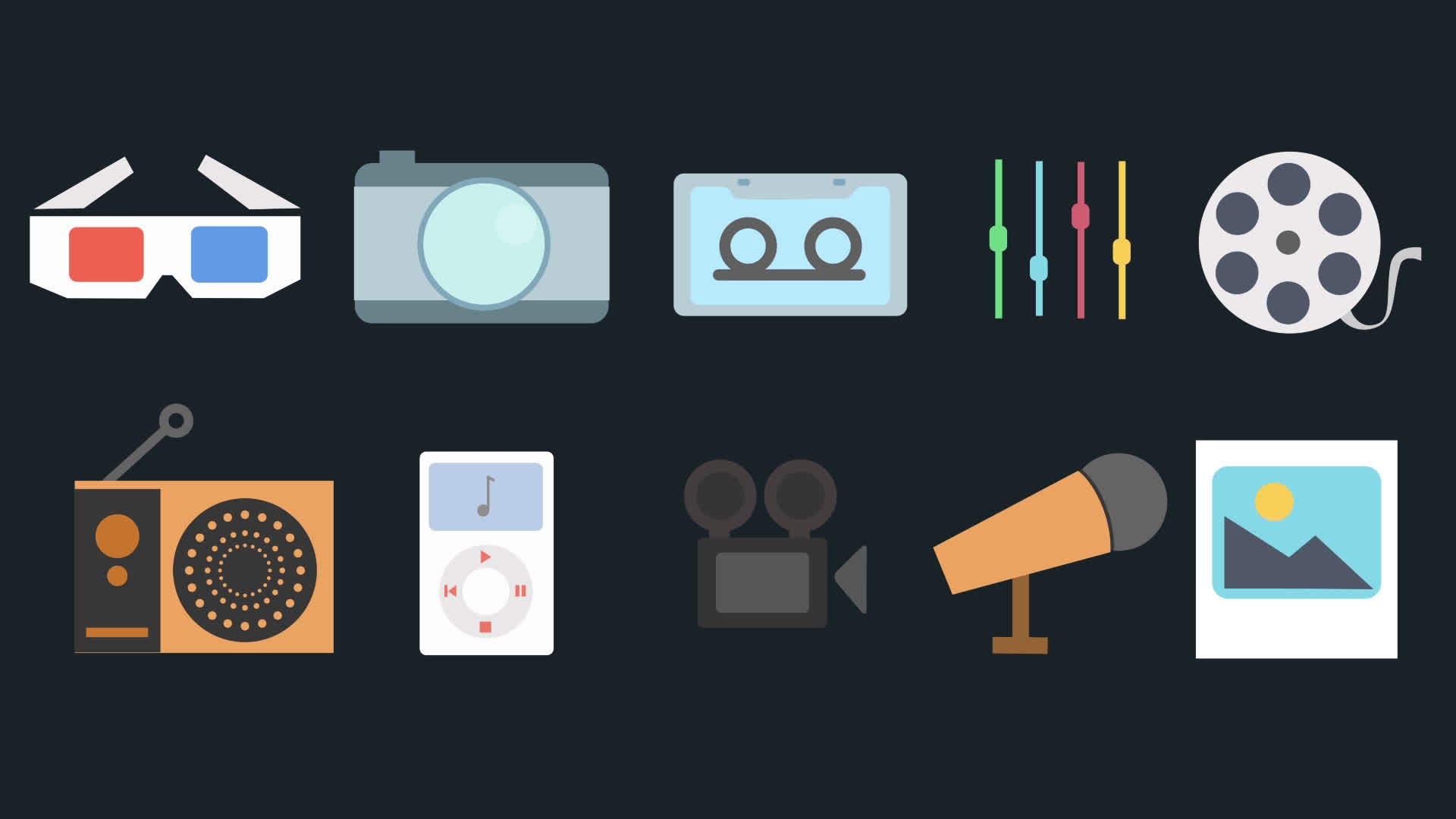 Multimedia Icons Pack