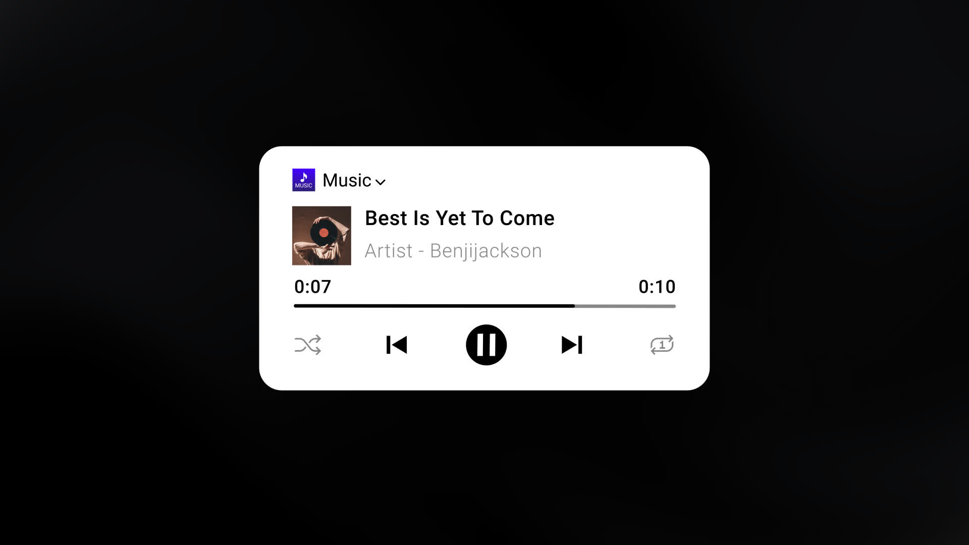 Music Media Playback Interface