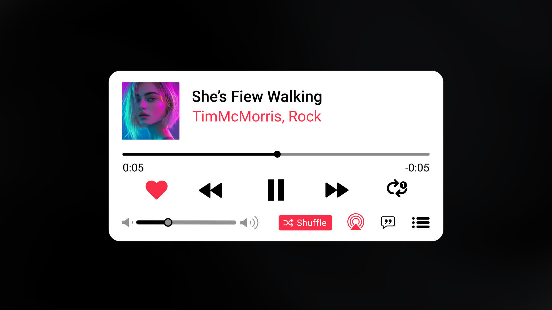 Music Player With Media Controller
