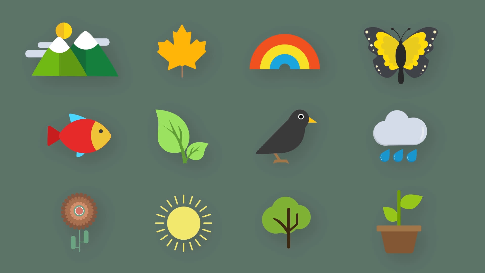 Nature Icons Pack