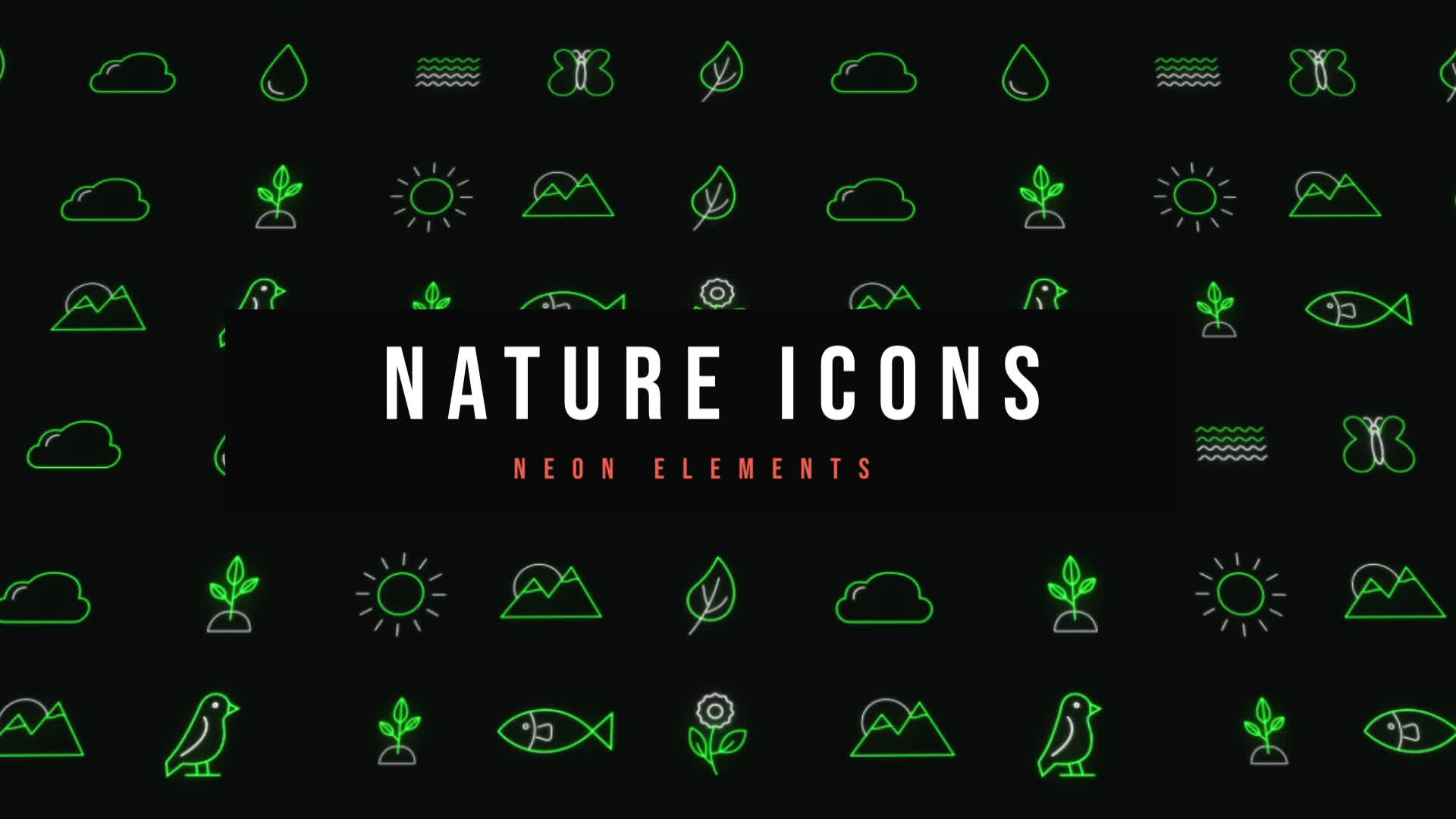 Nature Neon Icons