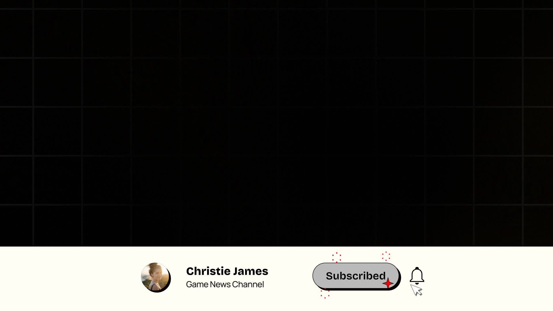 Neo Brutalism YouTube Subscribed Notification Panel