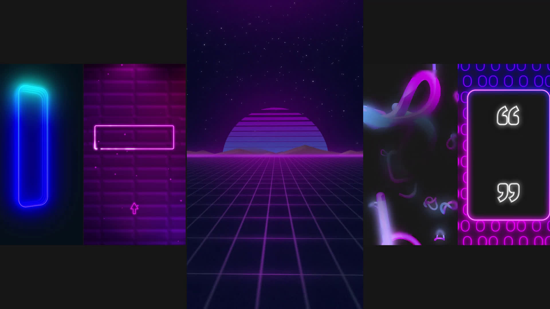 Neon Backgrounds Pack