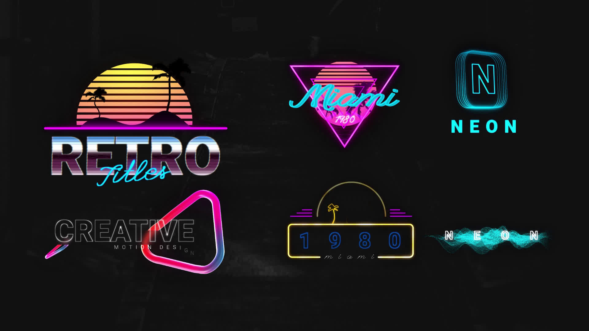 Neon Creative Titles