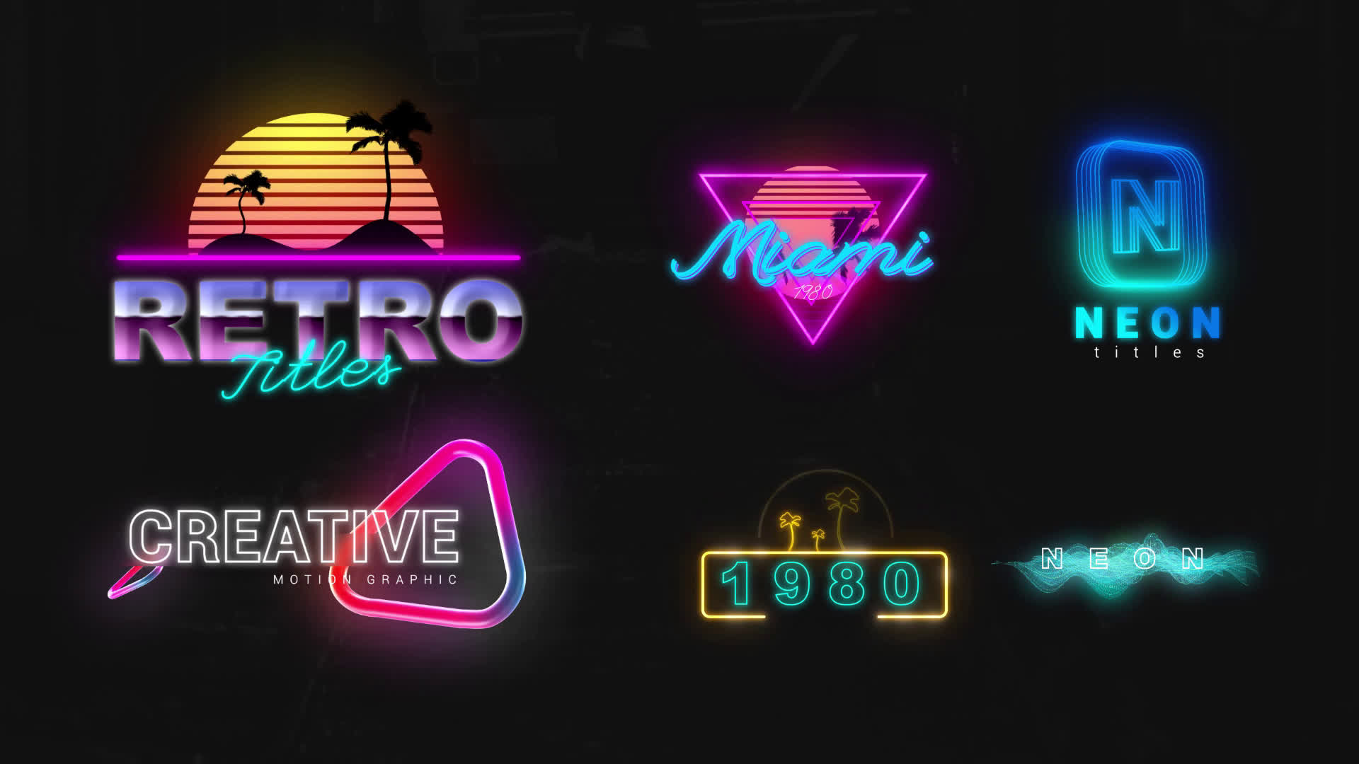 Neon Creative Titles