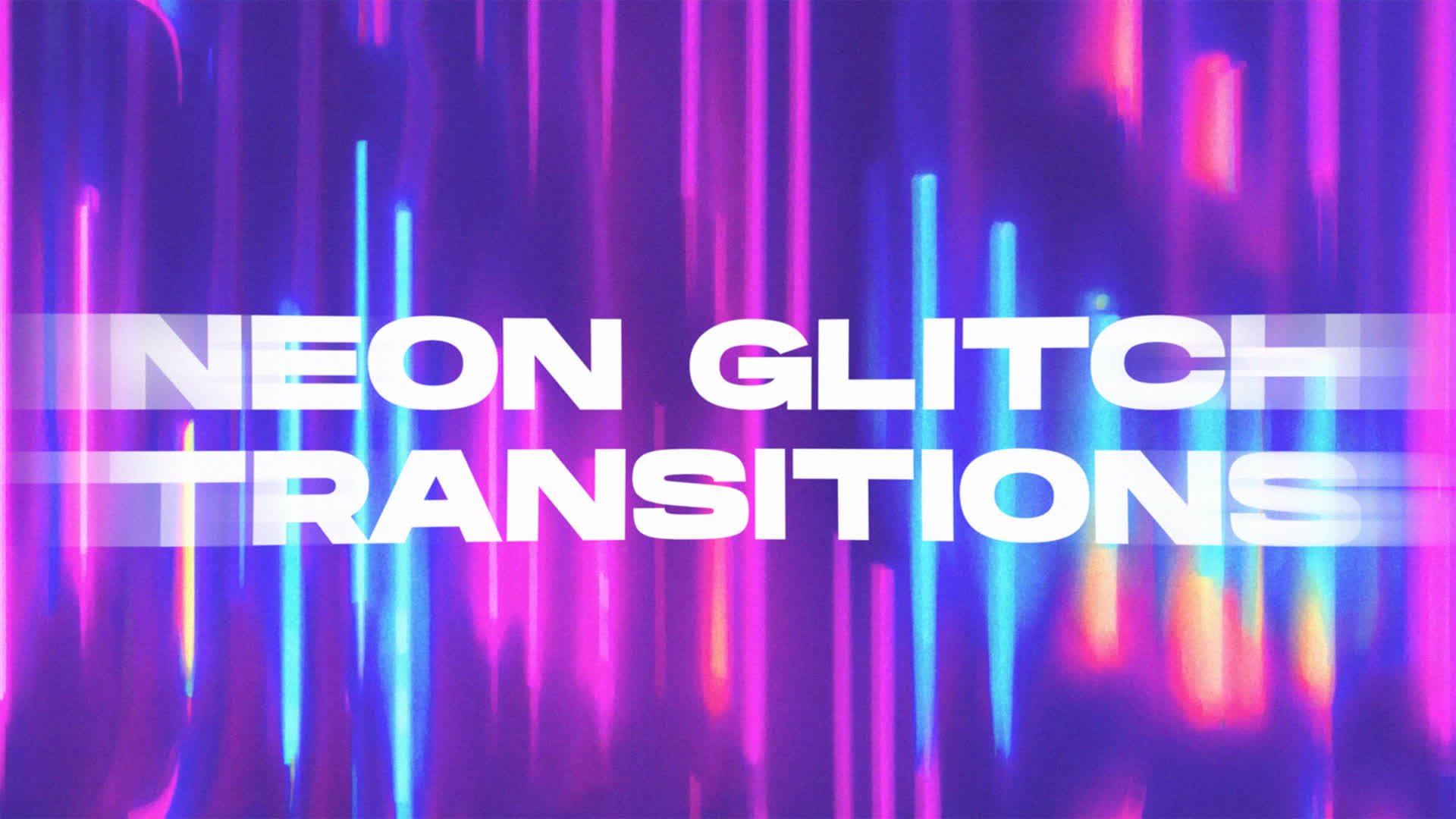 Neon Glitch Transitions