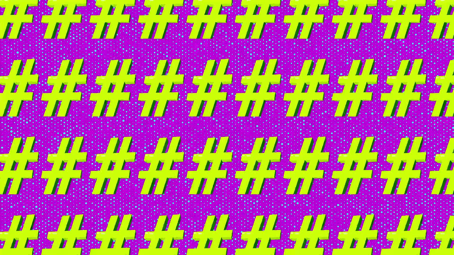 Neon Hashtag Background