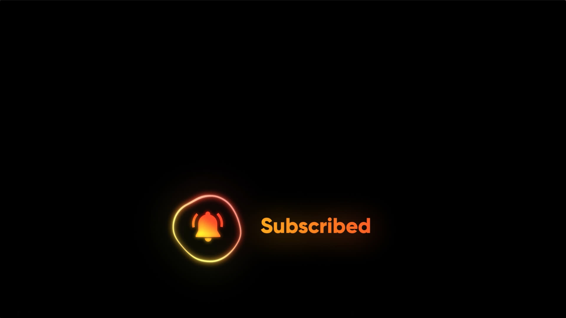 Neon Subscribe Button