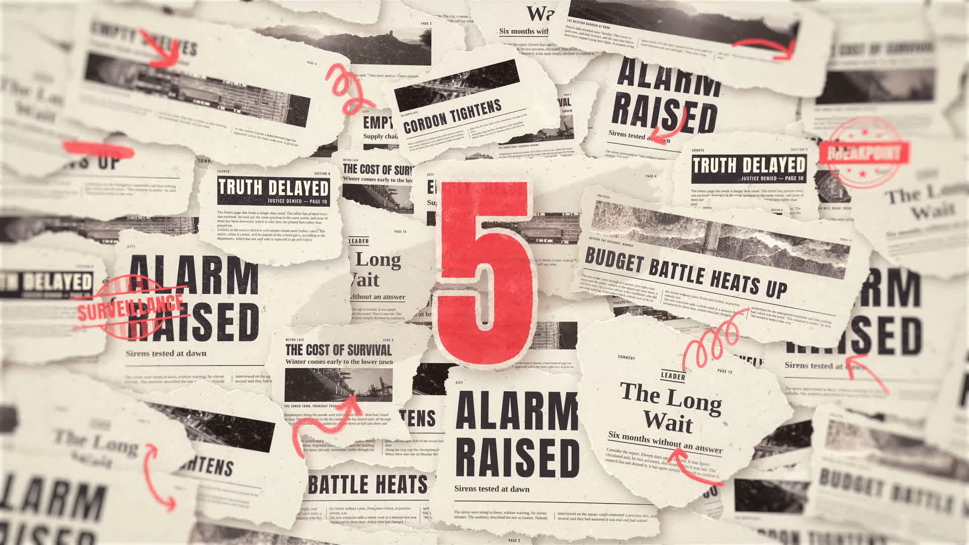 Newspaper Countdown Intro
