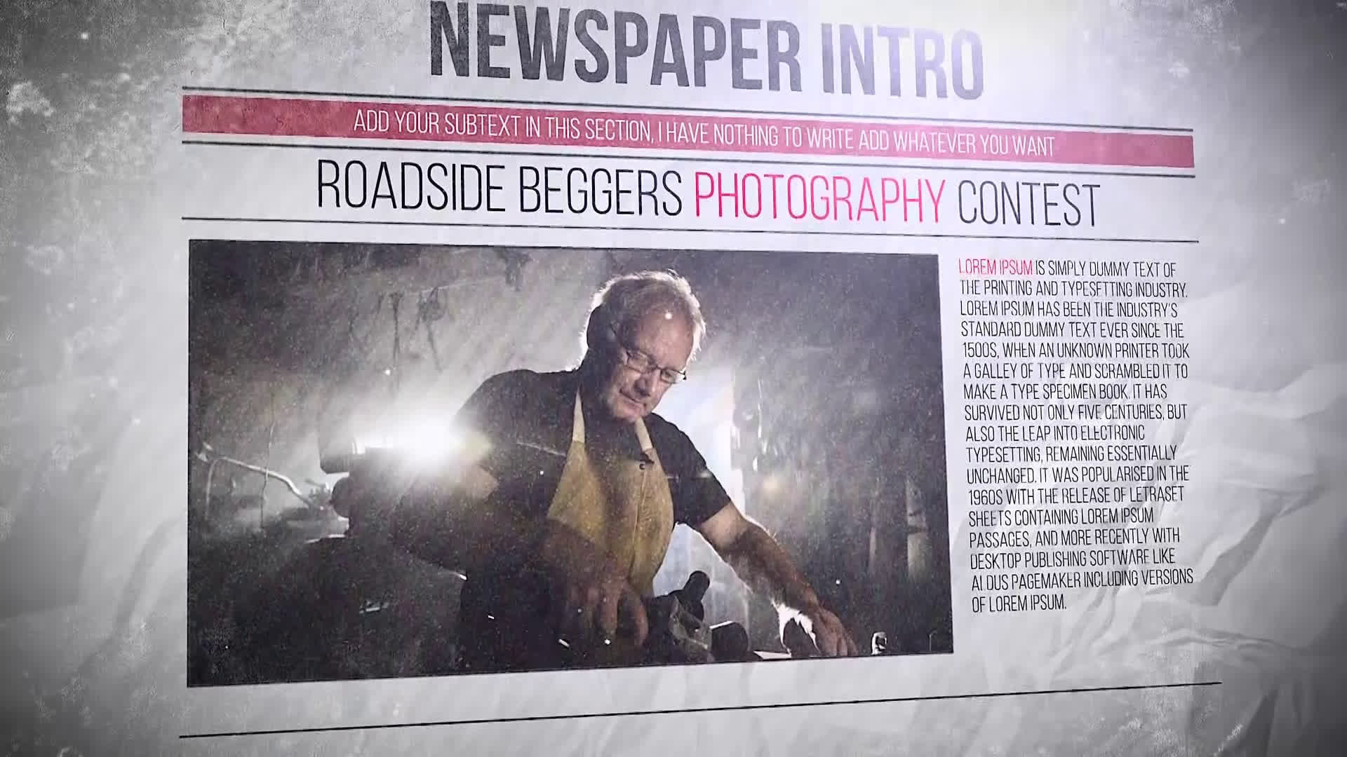 Newspaper Freeze Promo
