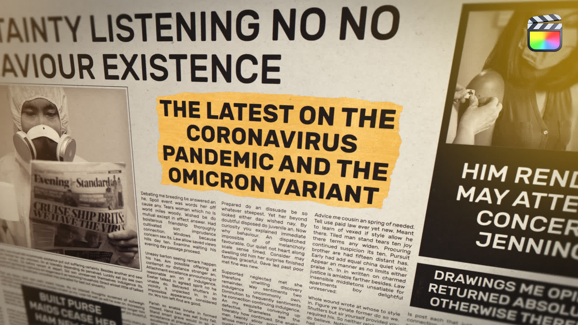 Newspaper News Intro