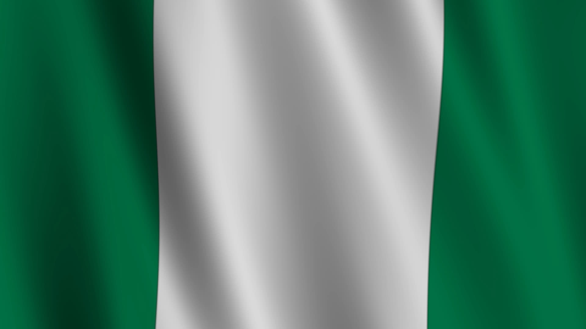 Nigeria Flag Waving Background