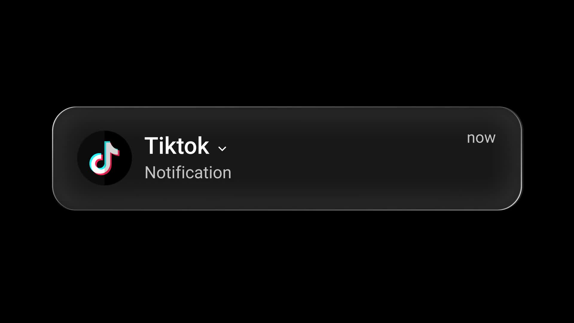 TikTok Notification Liquid Glass