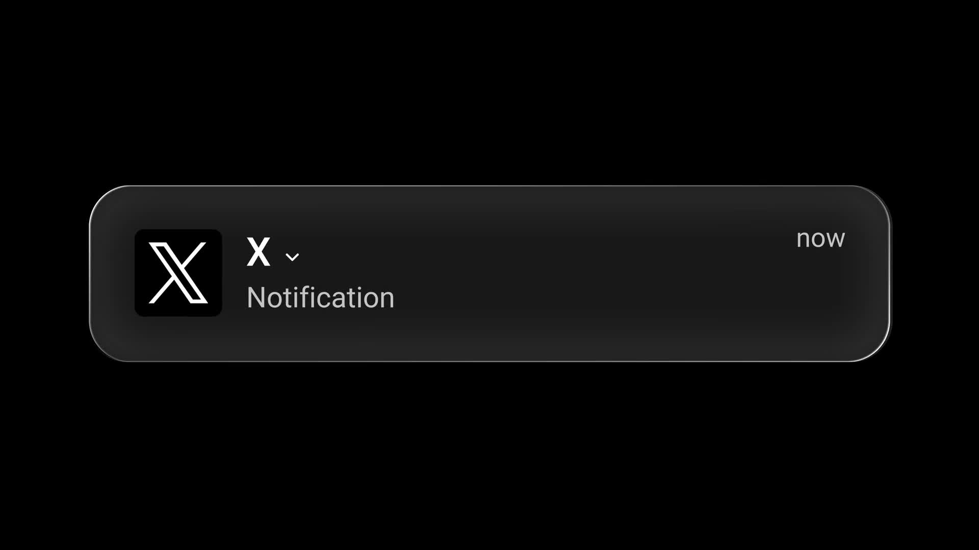 Twitter X Notification Liquid Glass
