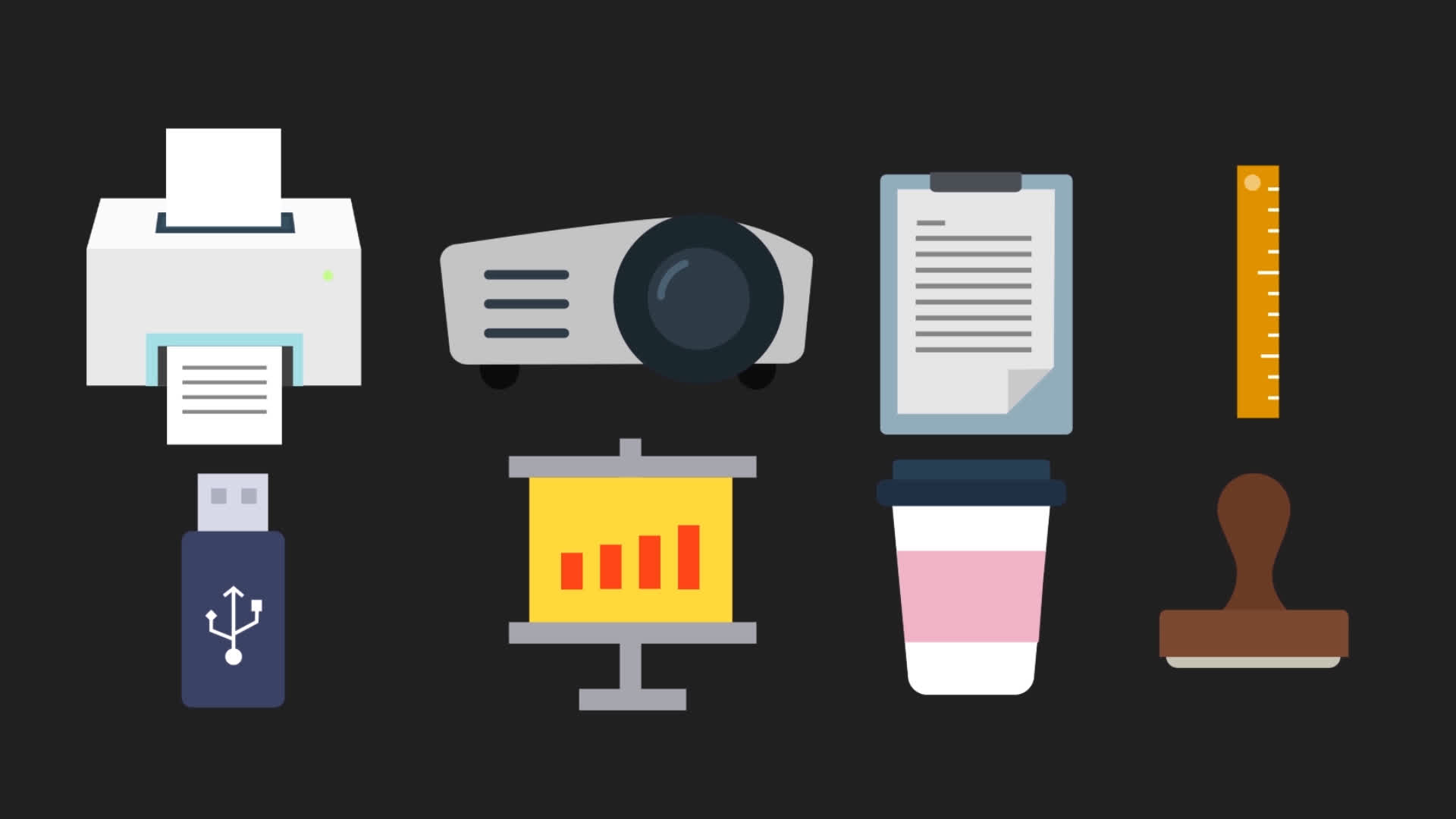 Office Elements Icons Pack
