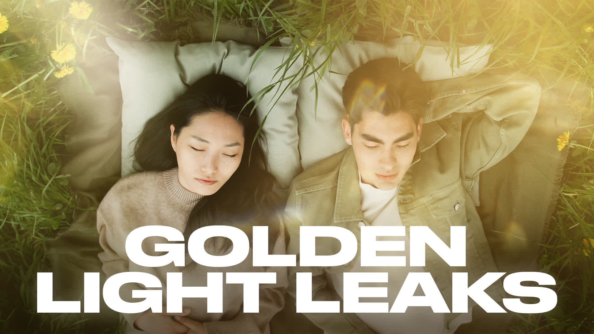 Pack Of 10 Golden Light Leaks On Black