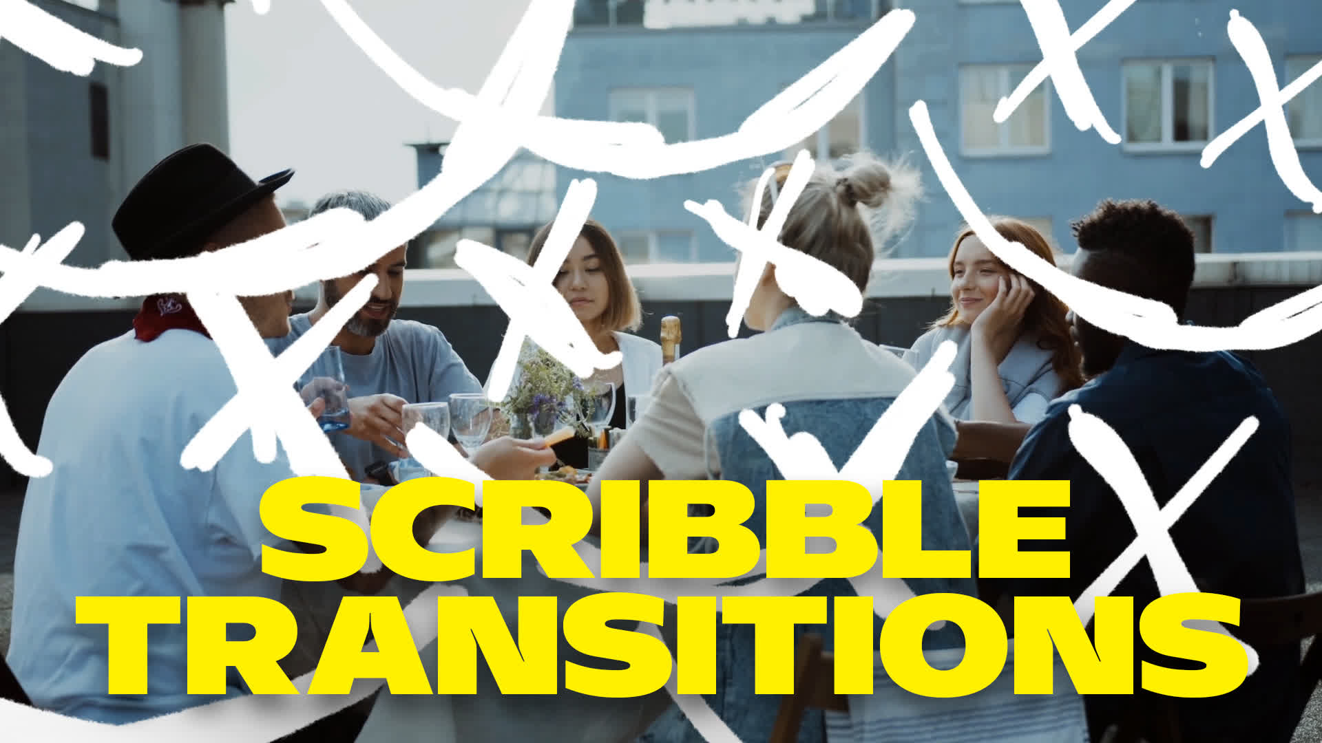 Pack Of 10 Scribble Element Transitions