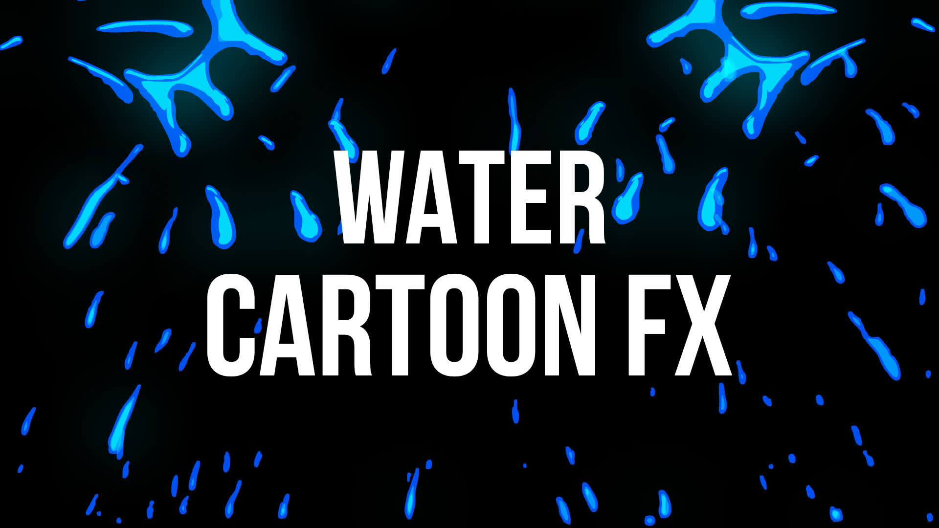 Pack Of 12 Cartoon Water On Alpha