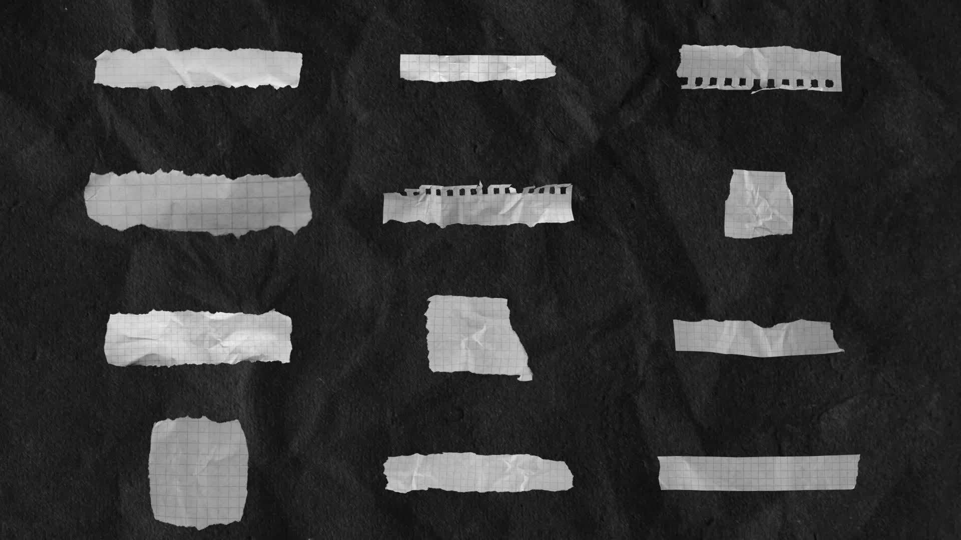 Pack Of 12 Paper Lower Thirds