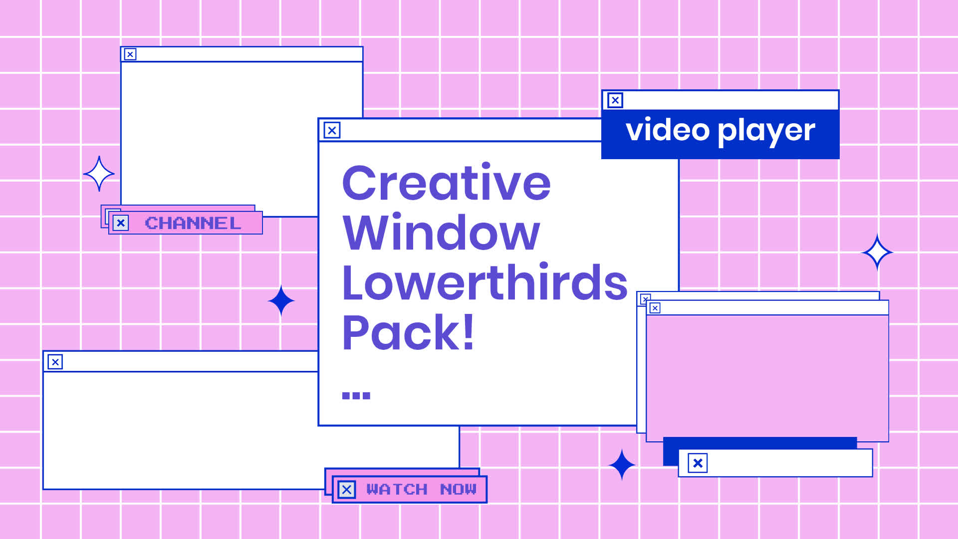 Pack Of 19 Creative Window Lower Thirds