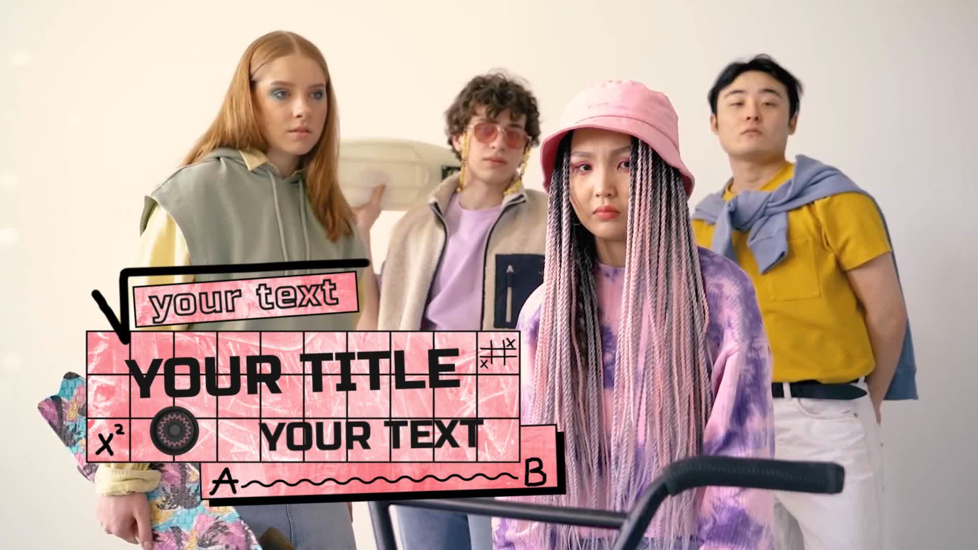 Pack Of School Lower Thirds On Alpha