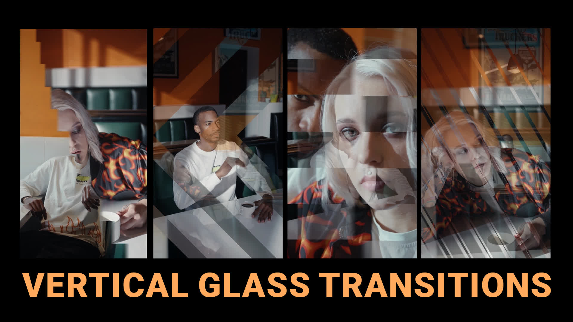Pack Of Vertical Glass Transitions - Spectrum