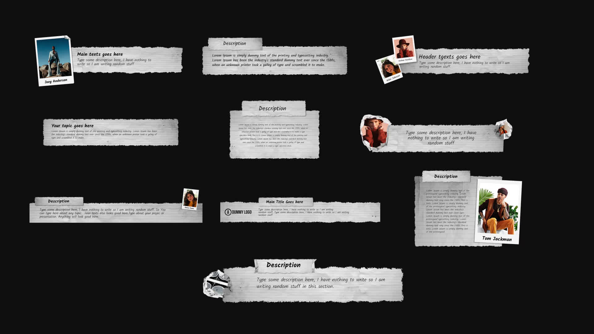 Paper Cutting Lower Thirds