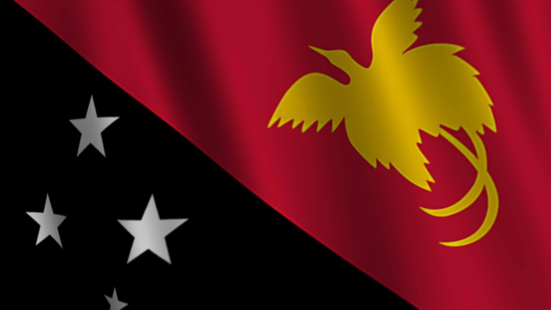 Papua New Guinea Waving Flag Background