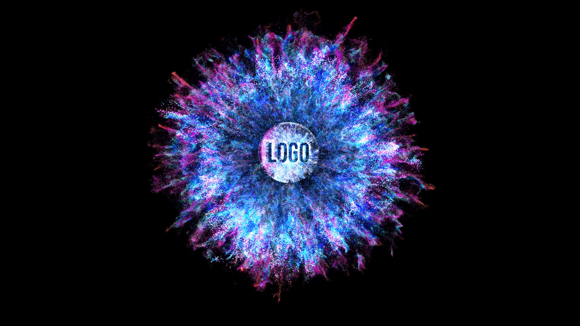 Particles Explosion Logo