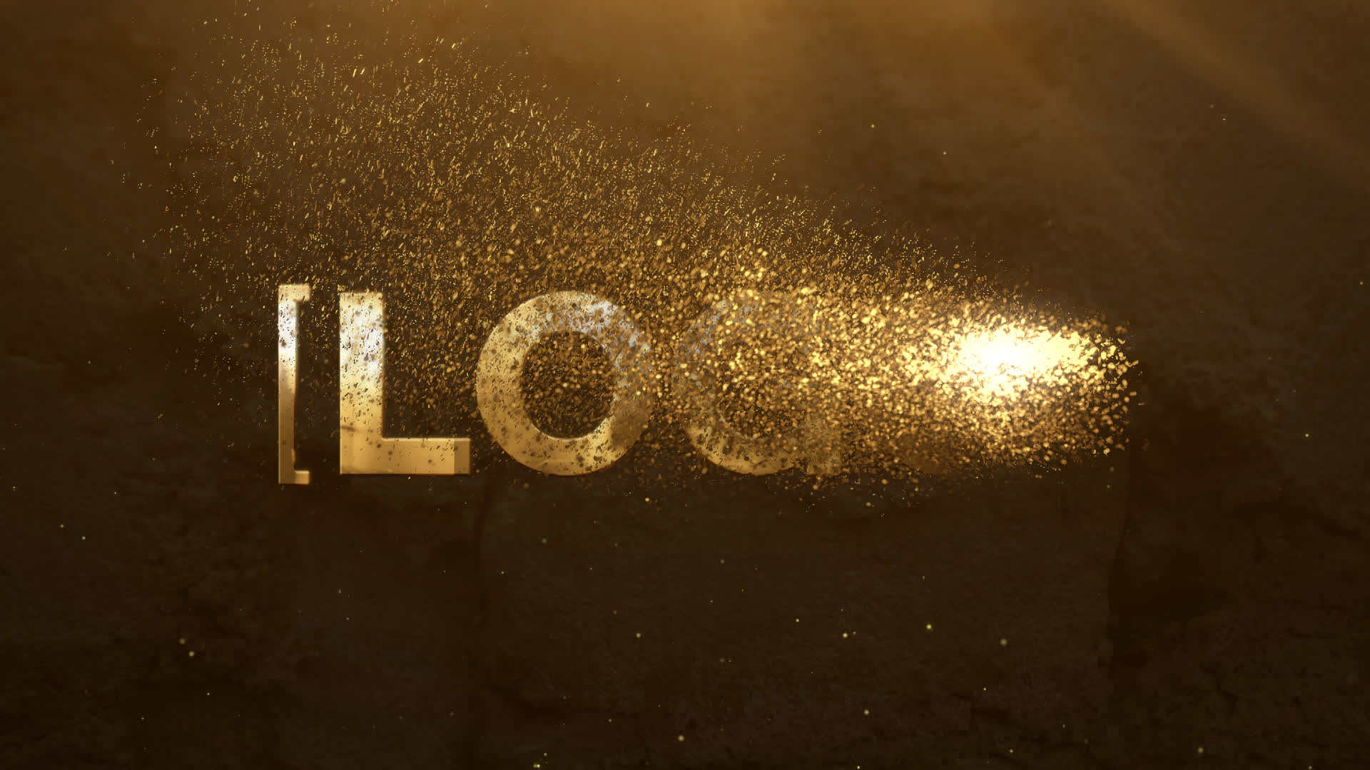Particles Gold Logo