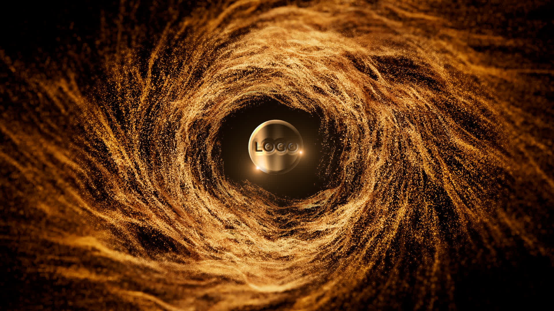 Particles Swirl Logo