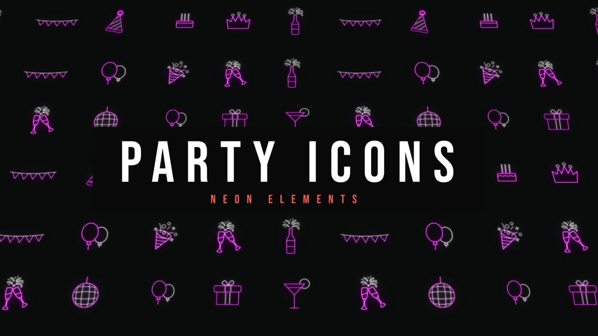 Party Neon Icons
