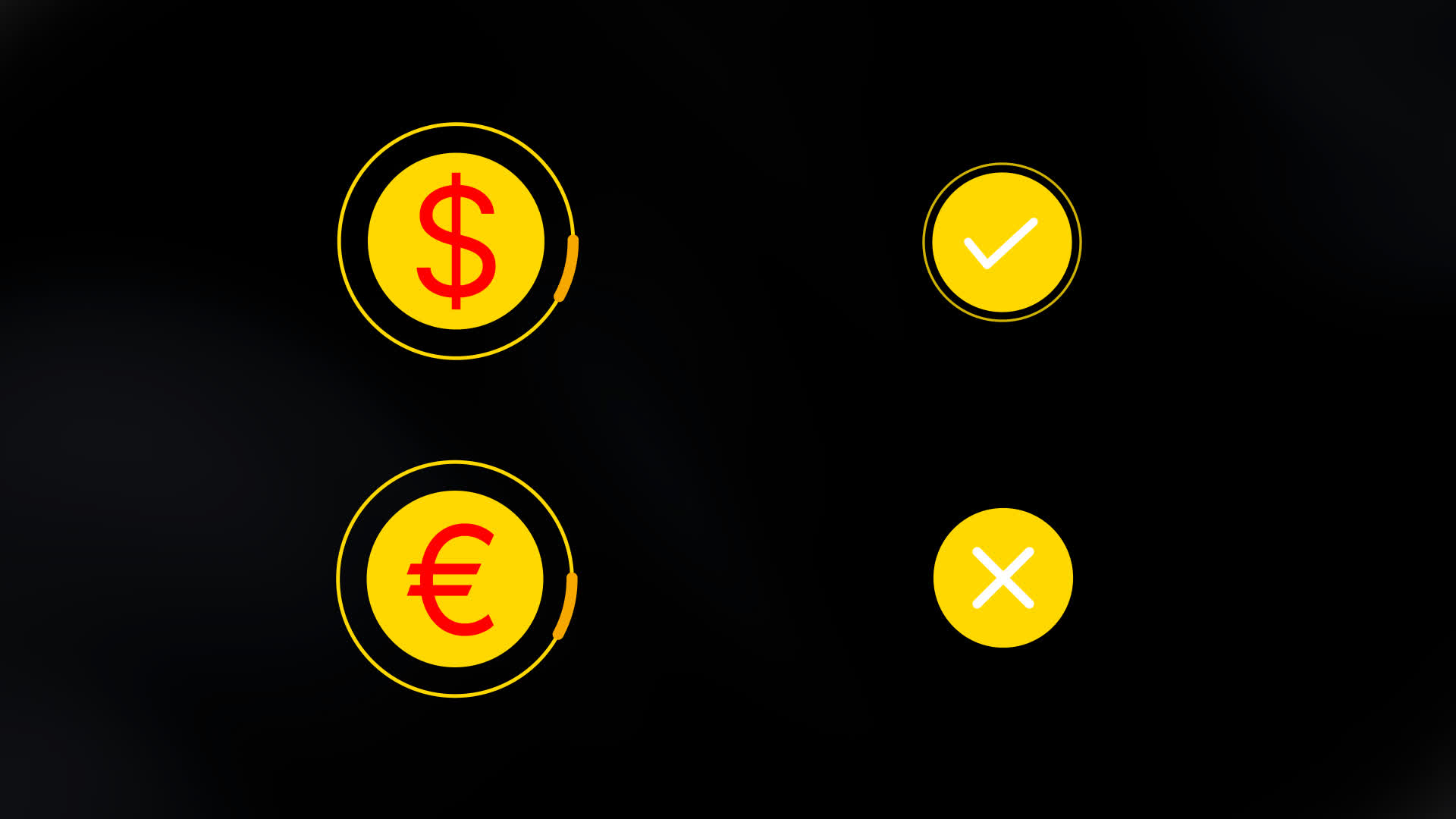 Payment Processing with Tick and Cross