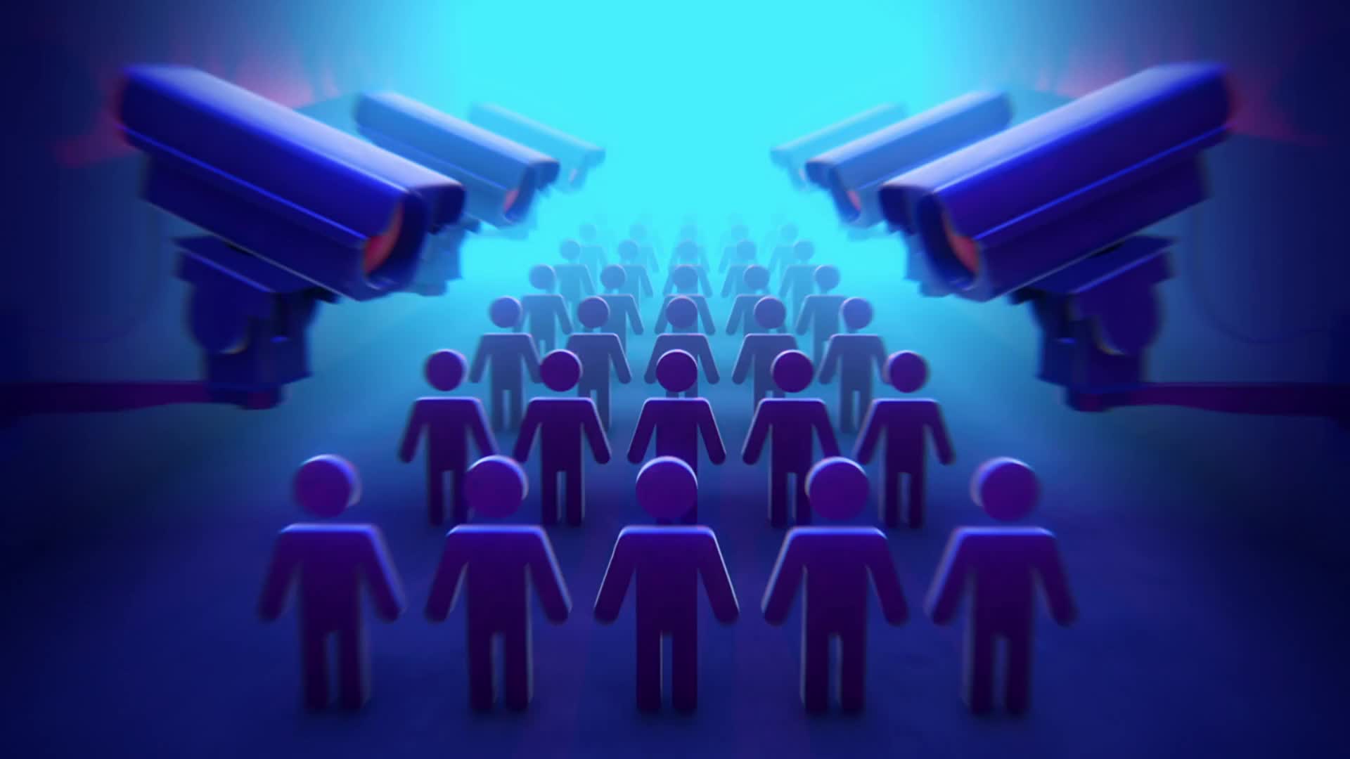 People And CCTV Cameras