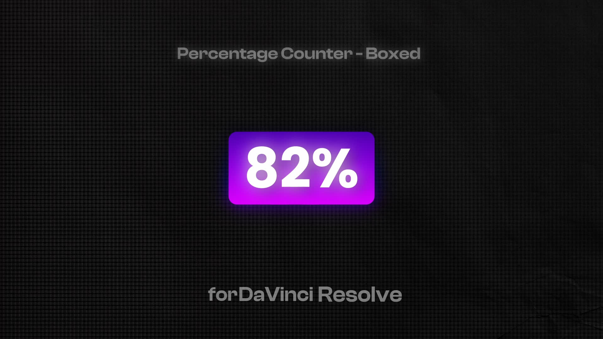 Percentage Counter - Boxed