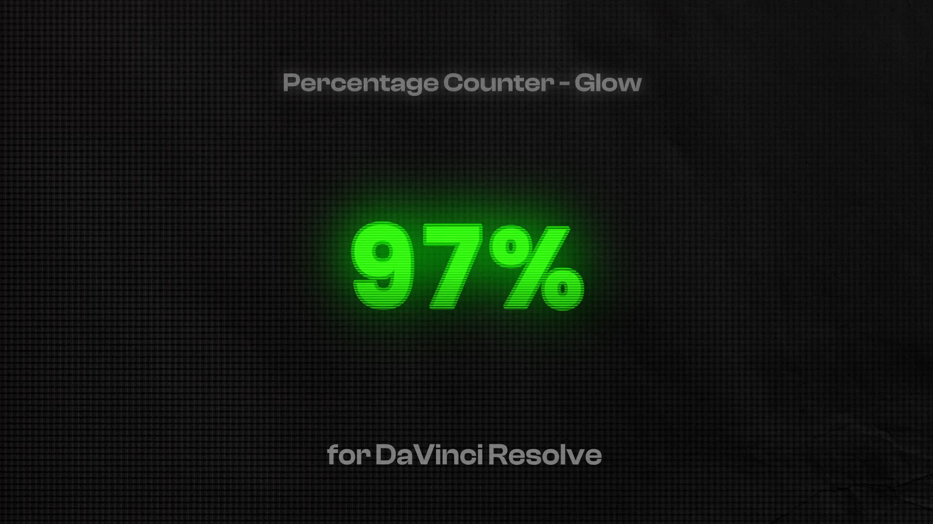 Percentage Counter - Glow