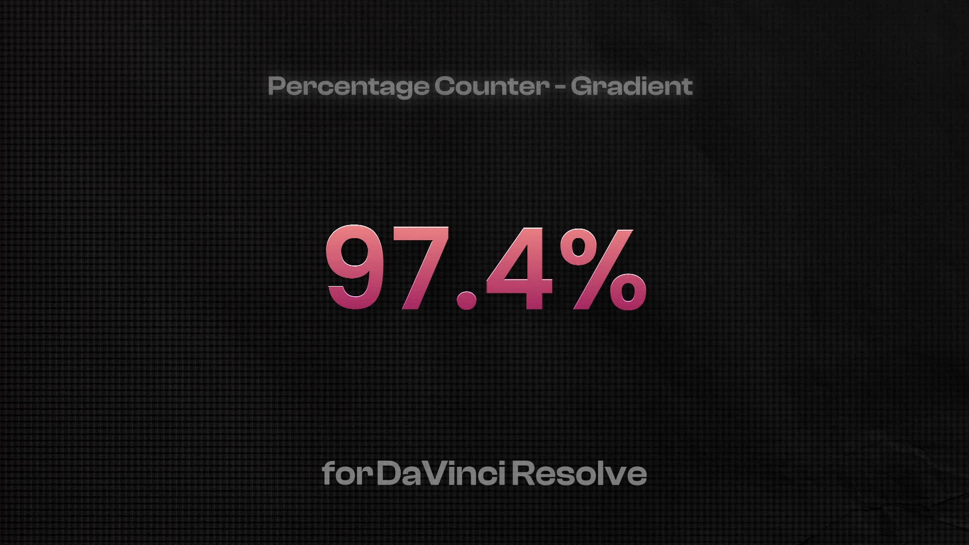 Percentage Counter - Gradient