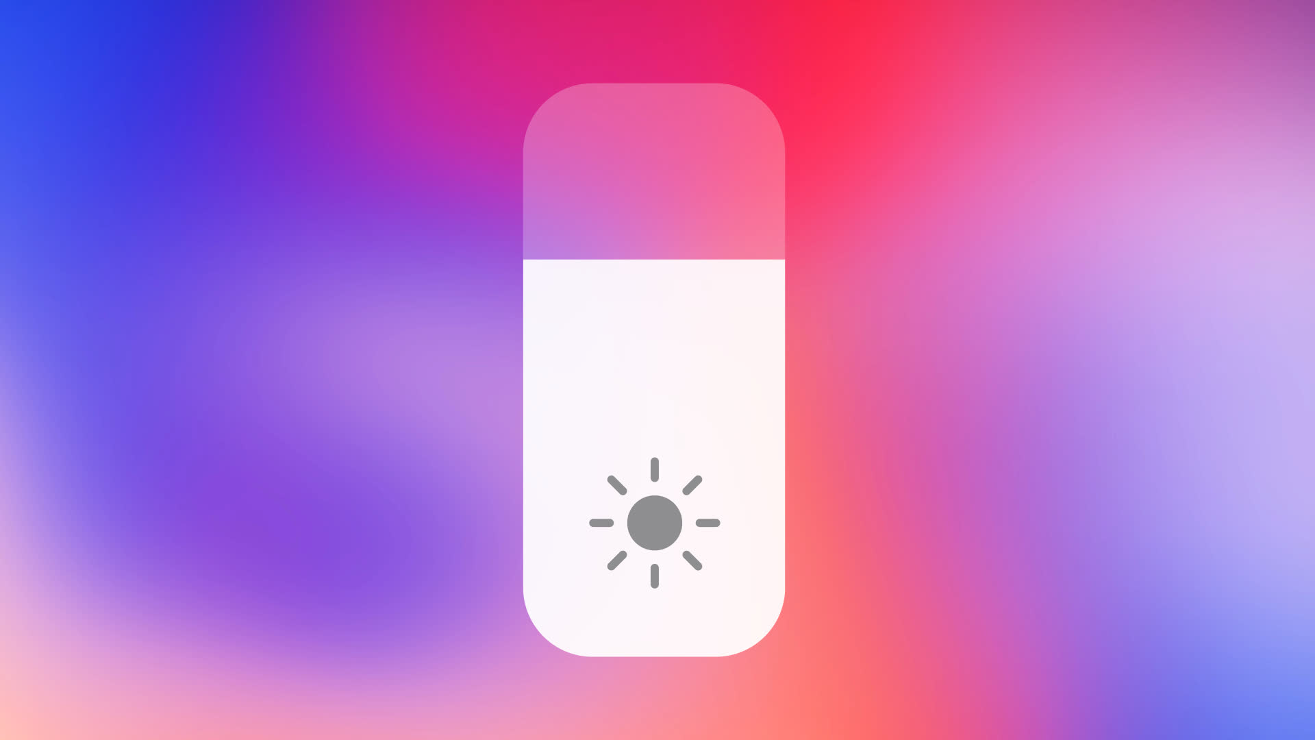 Phone Brightness Control Center Widget