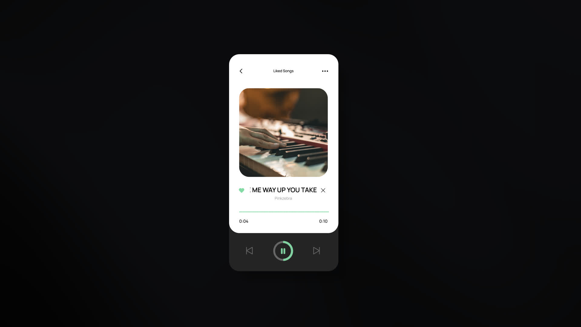 Phone Music Streaming Screen Animation