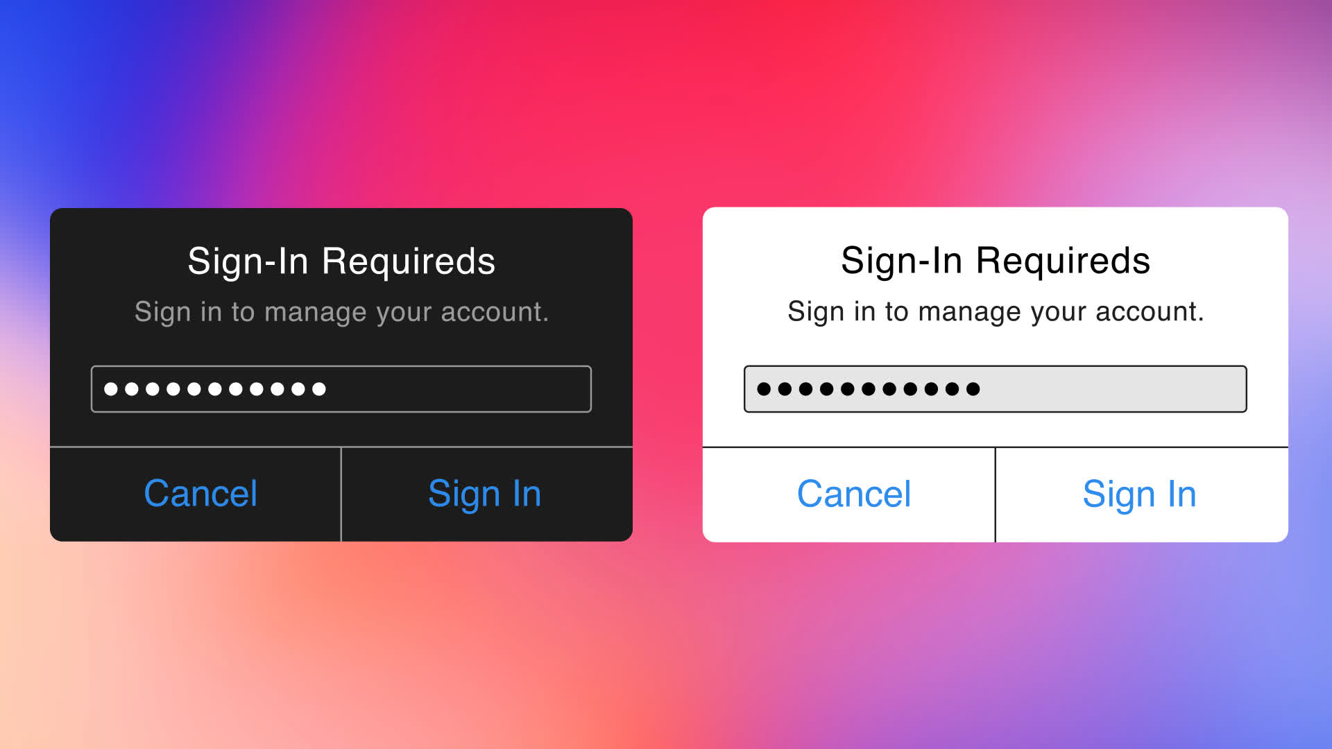 Phone Sign In with Password
