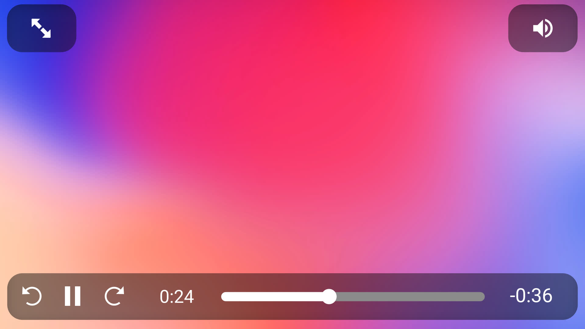 Phone Video Player Horizontal
