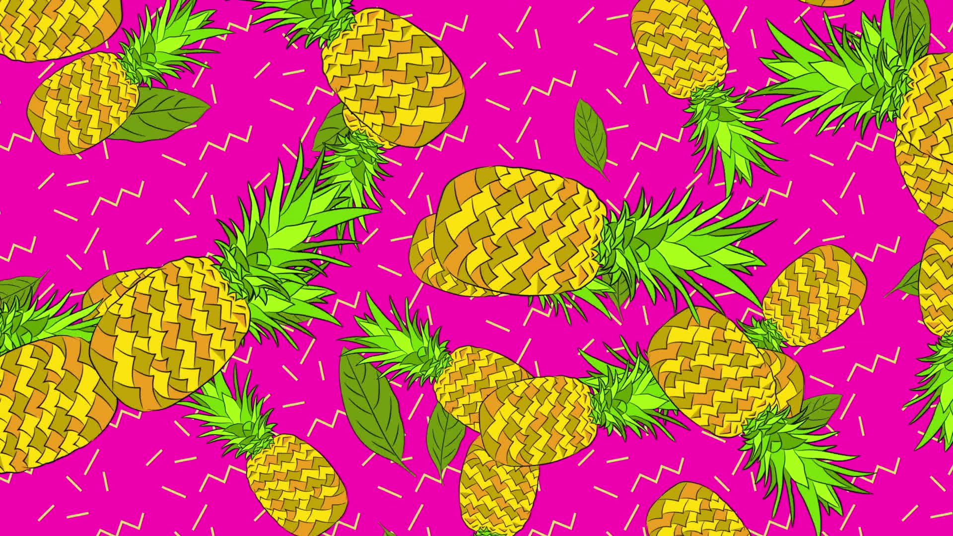 Pineapples On Pink
